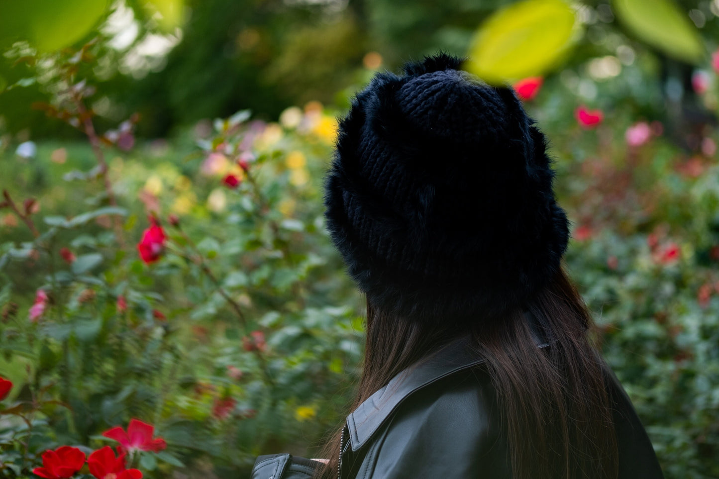 Winter Furry Bucket Hat in Black Color, Everyday Fluffy Beanie, Faux Fur Winter Hat, Bucket Vegan Fur Hat, Stylish Faux Fur Hat